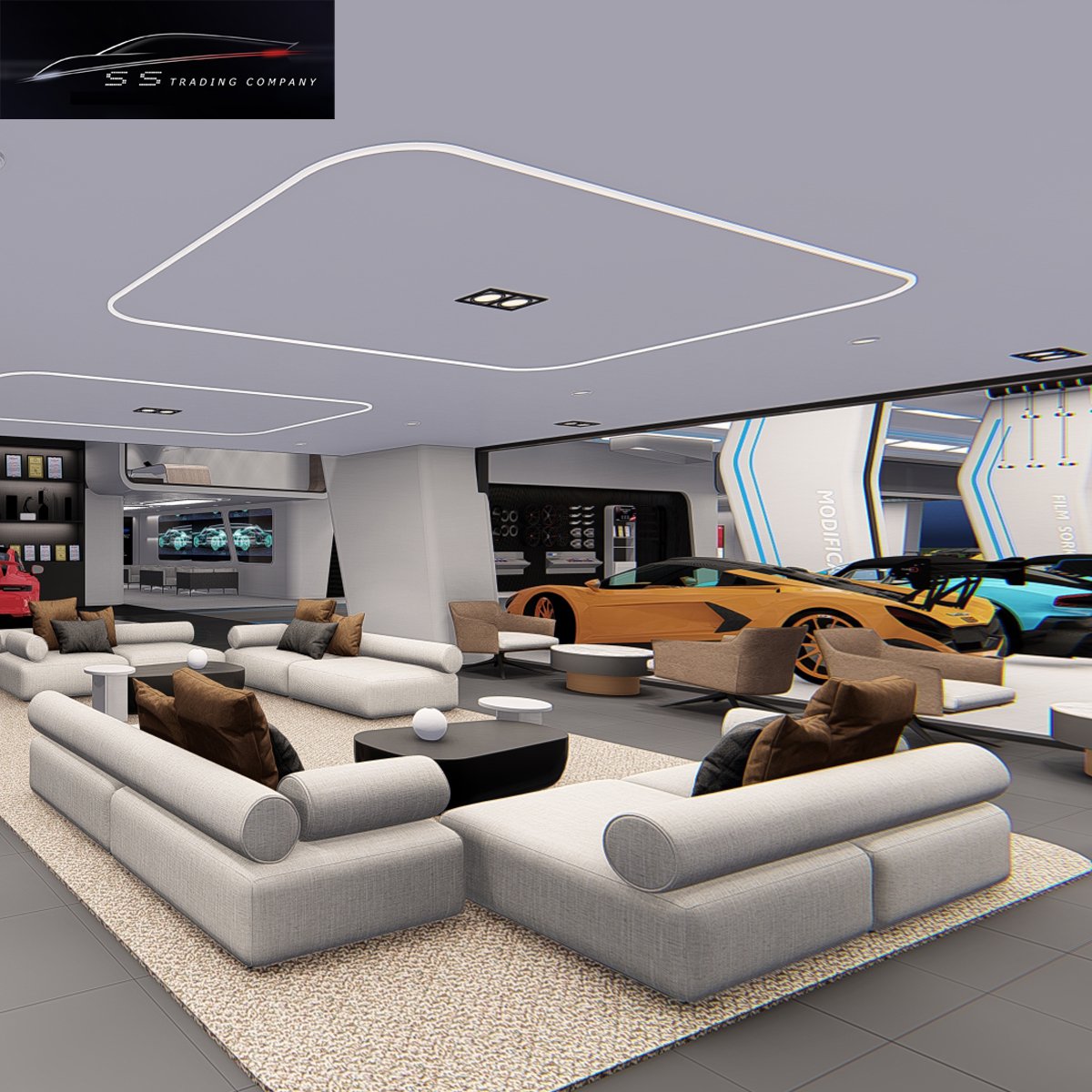 Custom Car Dealership Lighting Design Solutions VIP Client Lounge Design Packages Customer Experience Zones